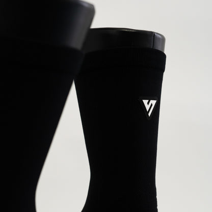 Classic Black Active Crew Tab Socks