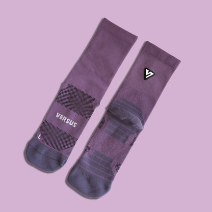 Classic Plum Active Crew Tab Socks