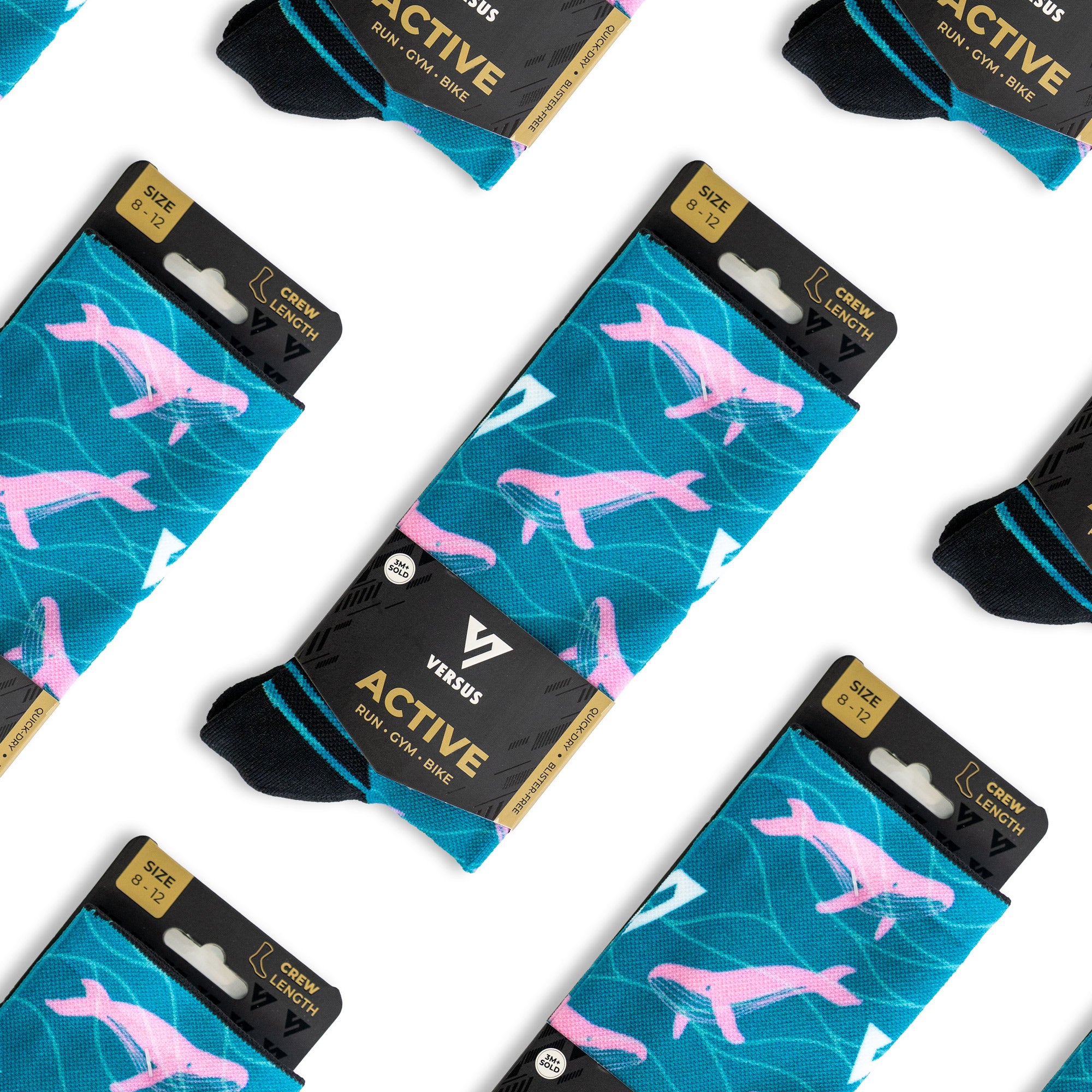 Whale Active Crew Socks