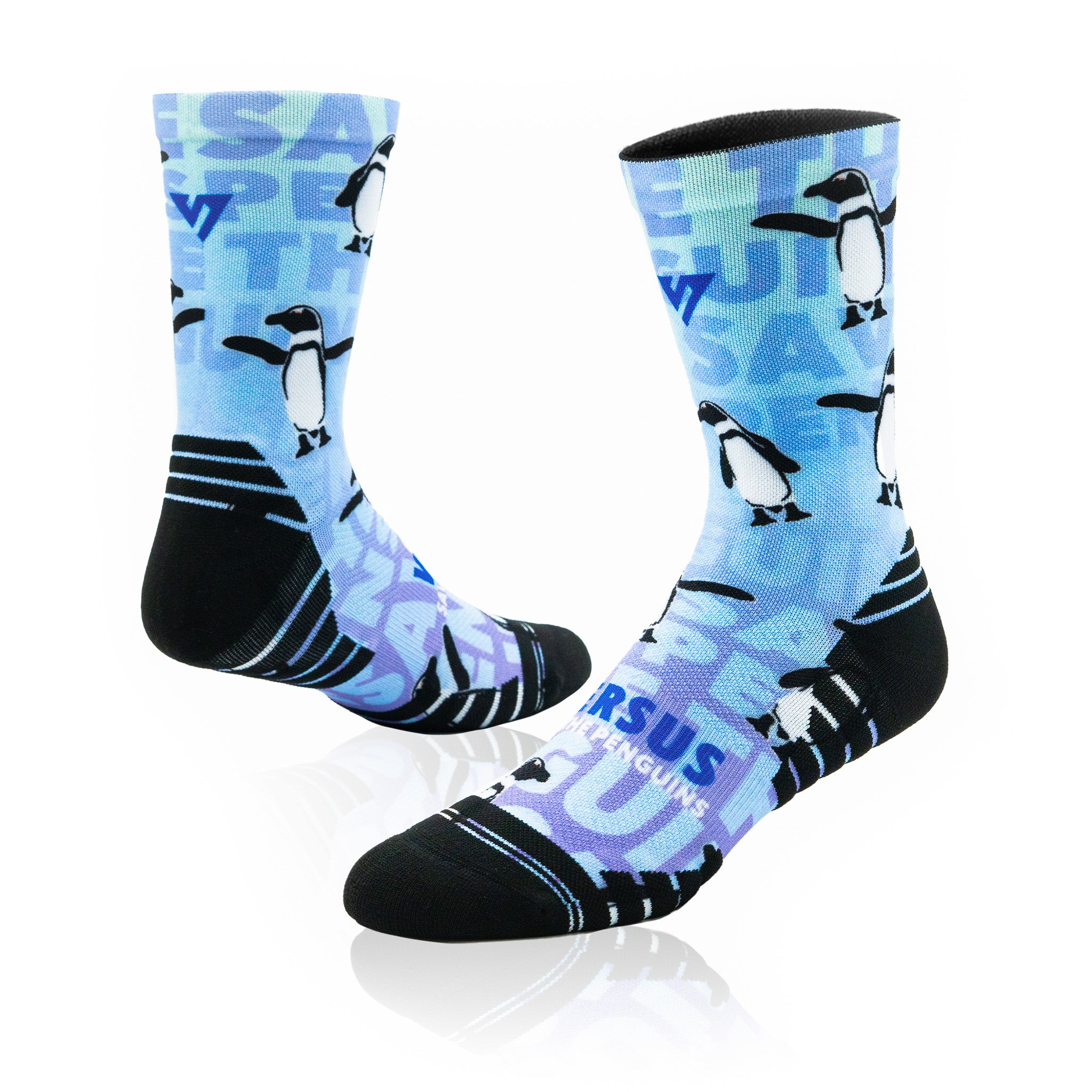 Save the Penguins Active Crew Socks – Versus Socks