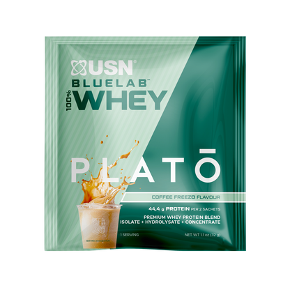 USN Bluelab 100% Whey Plato, Coffee Freezo Sachet