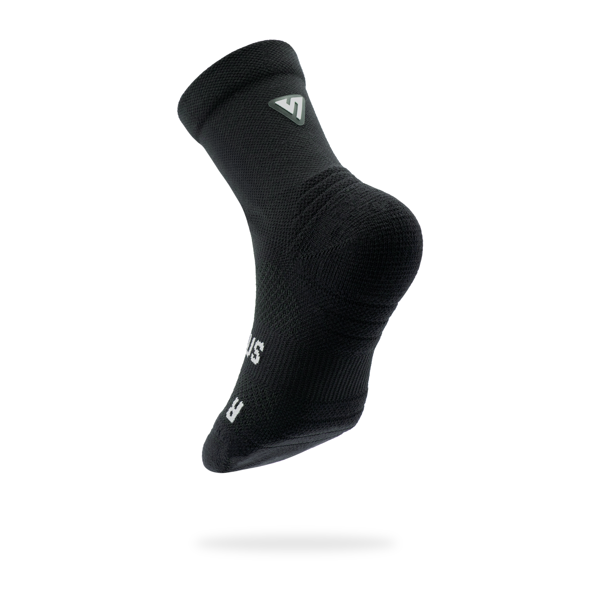 Classic Black Toddler Active Crew Tab Socks