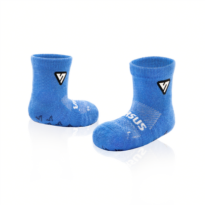 Pastel Blue Anti-Slip Baby Socks