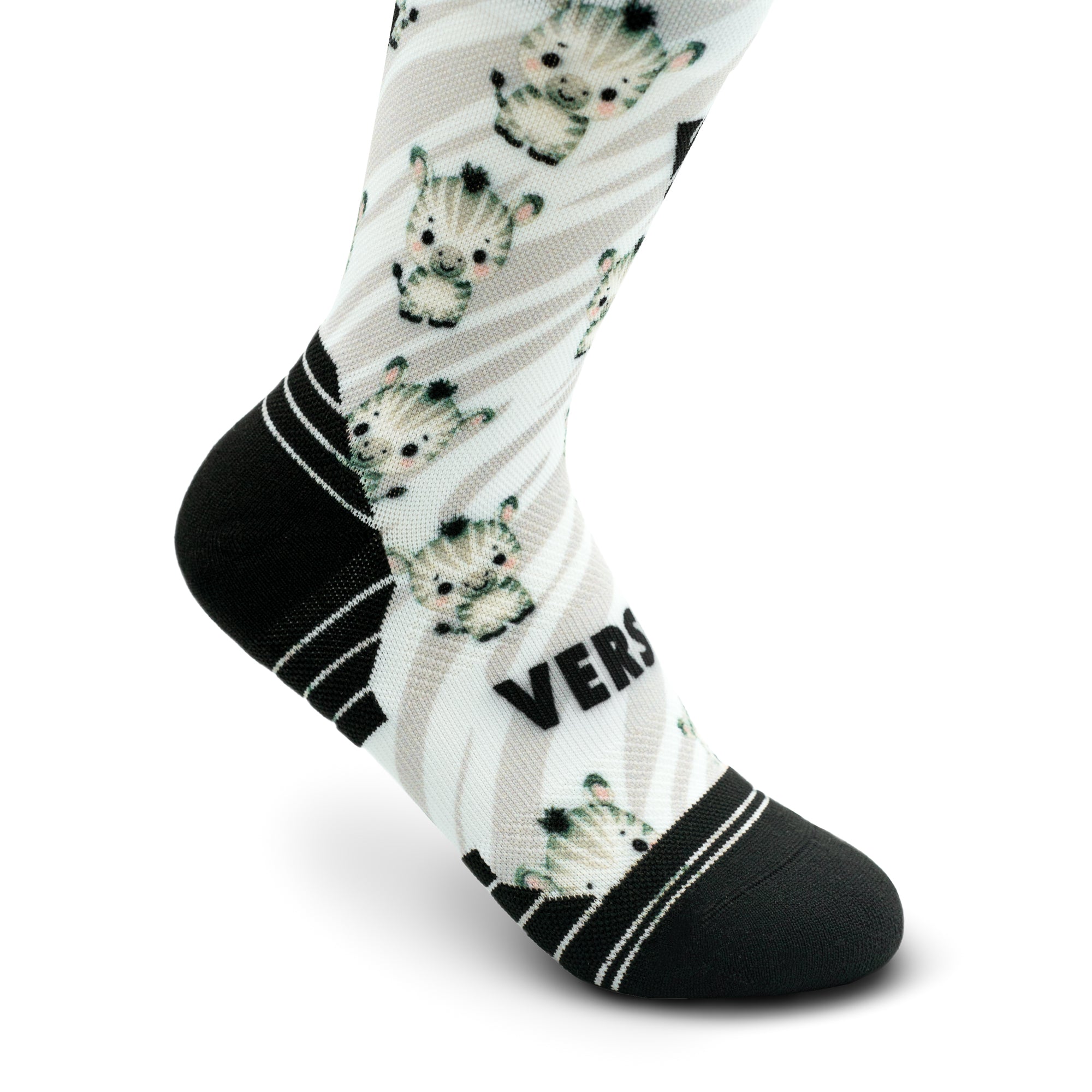 Cute Zebra KIDS Active Crew Socks