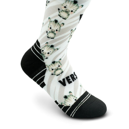 Cute Zebra KIDS Active Crew Socks