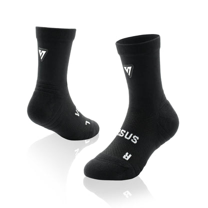 Classic Black Toddler Active Crew Tab Socks