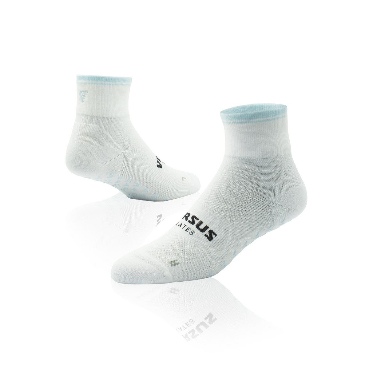 Cloud Stripe Pilates Quarter Grip Socks