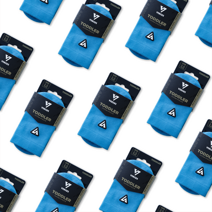 Blue Splash Toddler Active Crew Tab Socks