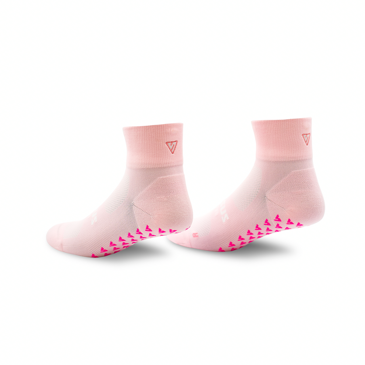 Blush Pilates Quarter Grip Socks