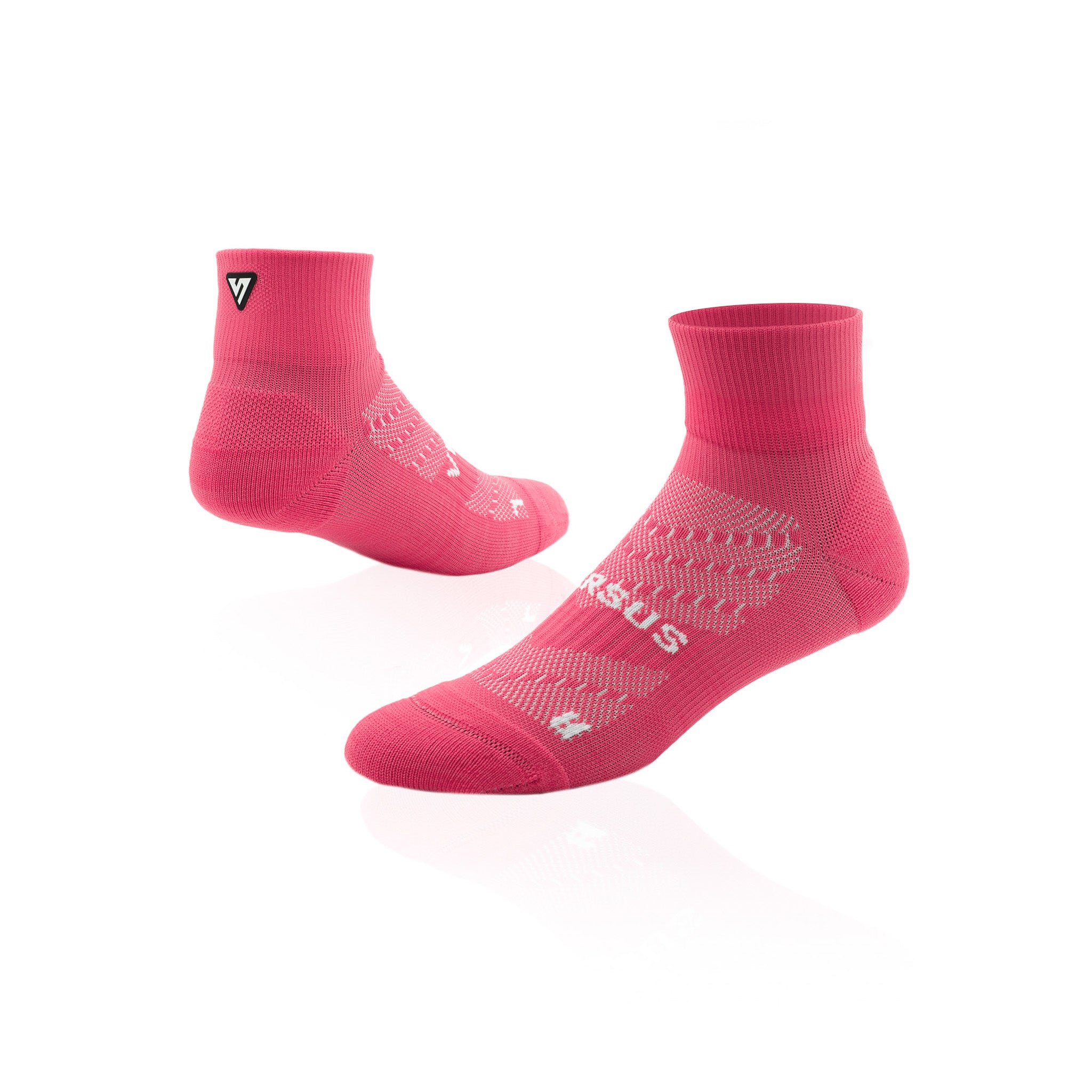 Popsicle Pink Running Quarter Socks