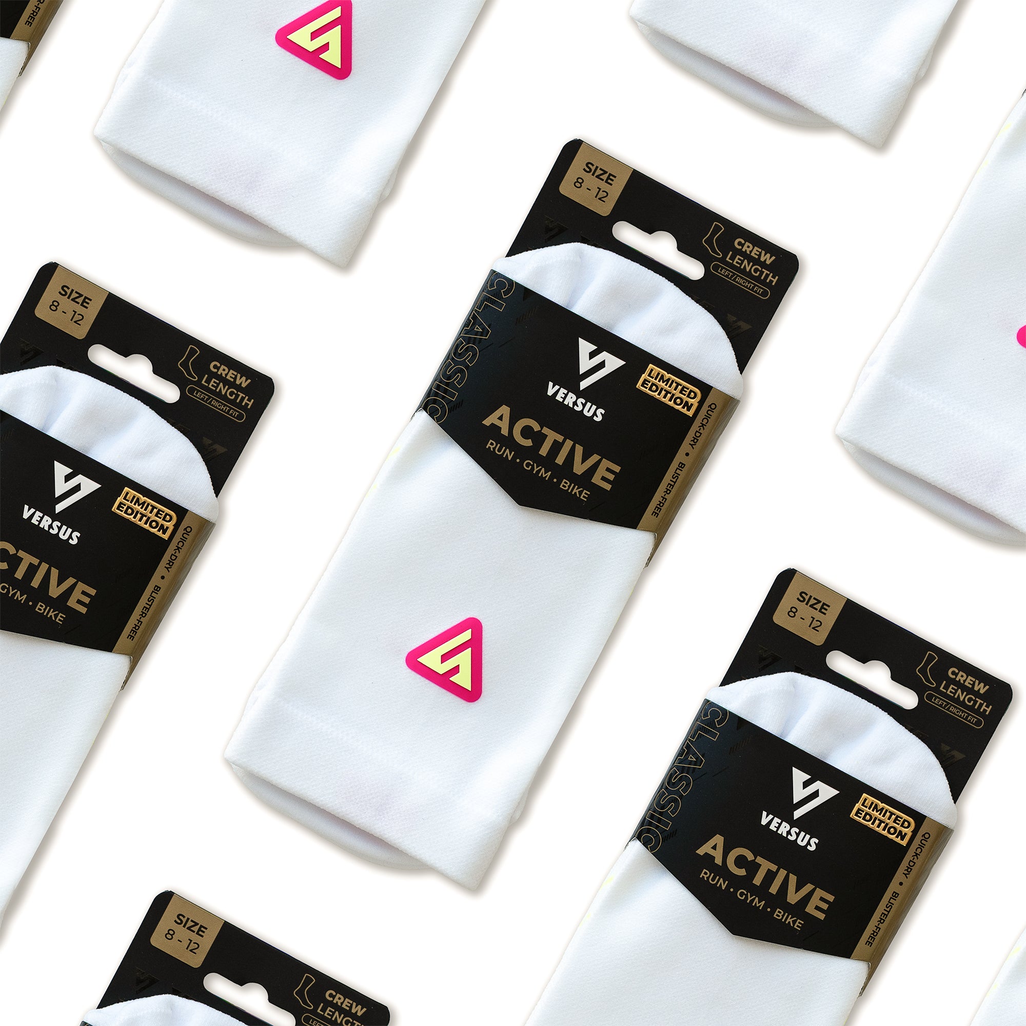 Pink-Lime Limited Edition Active Crew Tab