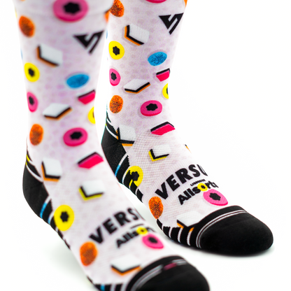 Allsorts Liquorice 2.0  Active Crew Socks