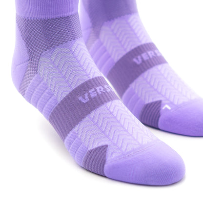 Purple Bloom Running Ankle Socks