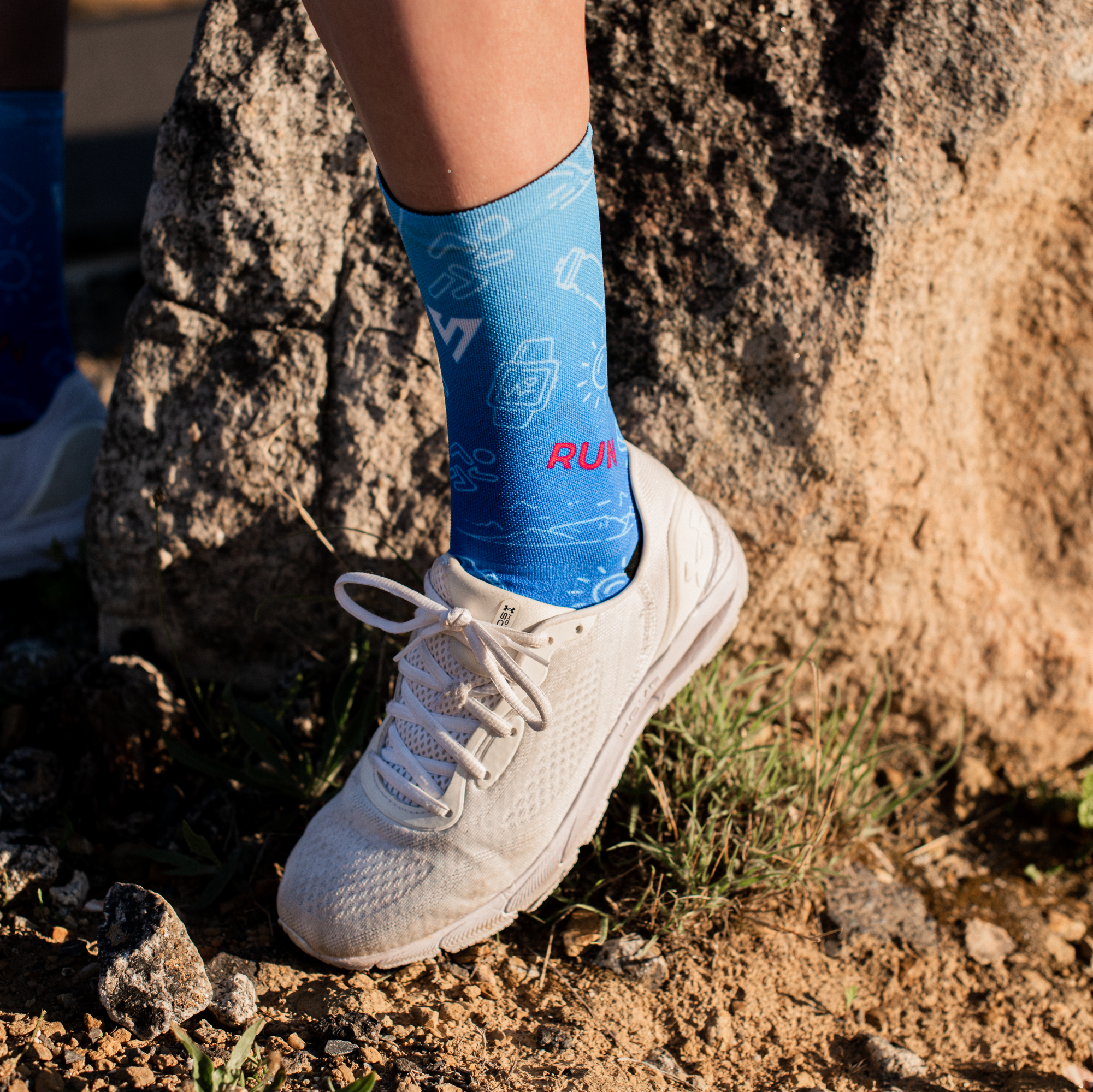 Doodles Runner Active Crew Socks