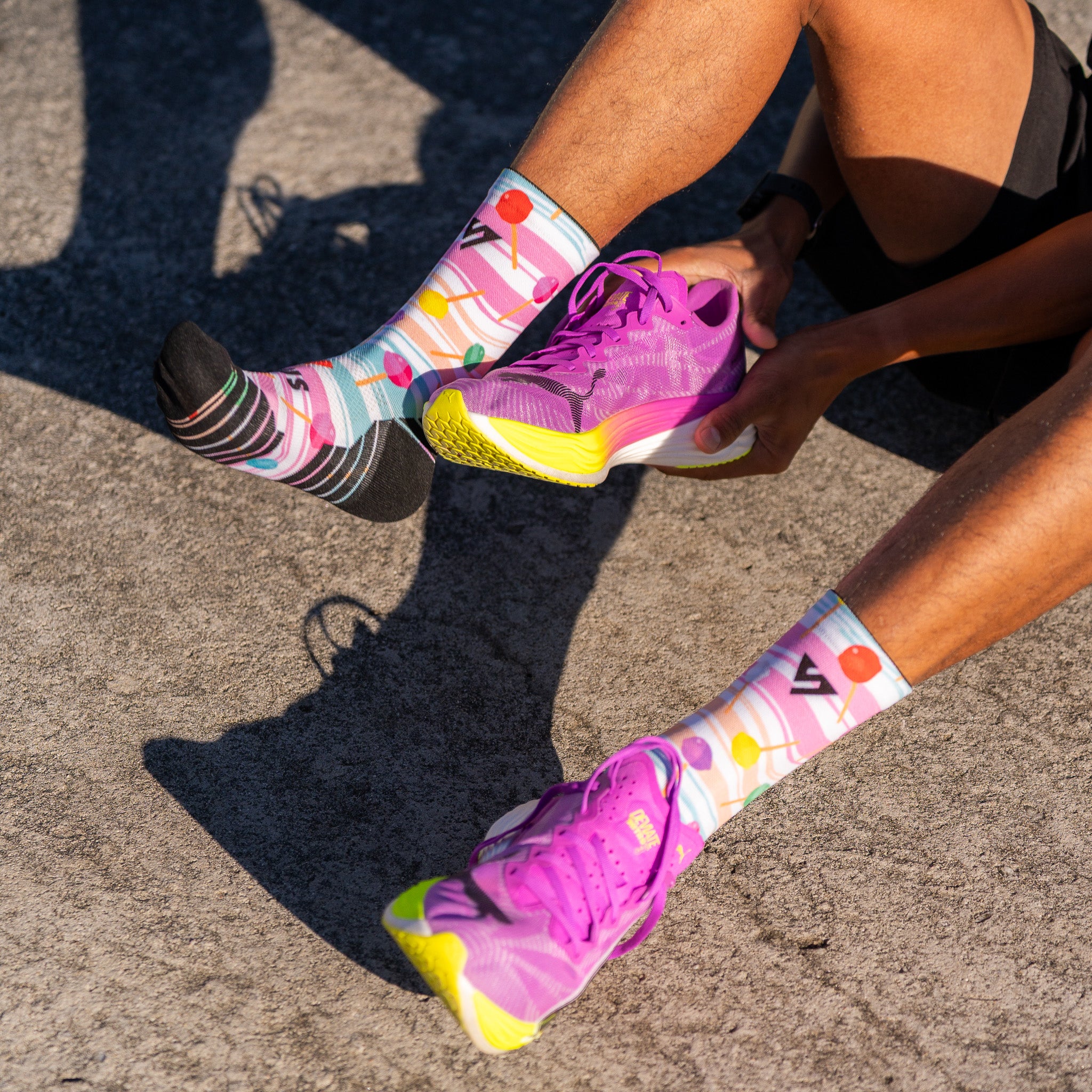Lollipop Active Crew Socks