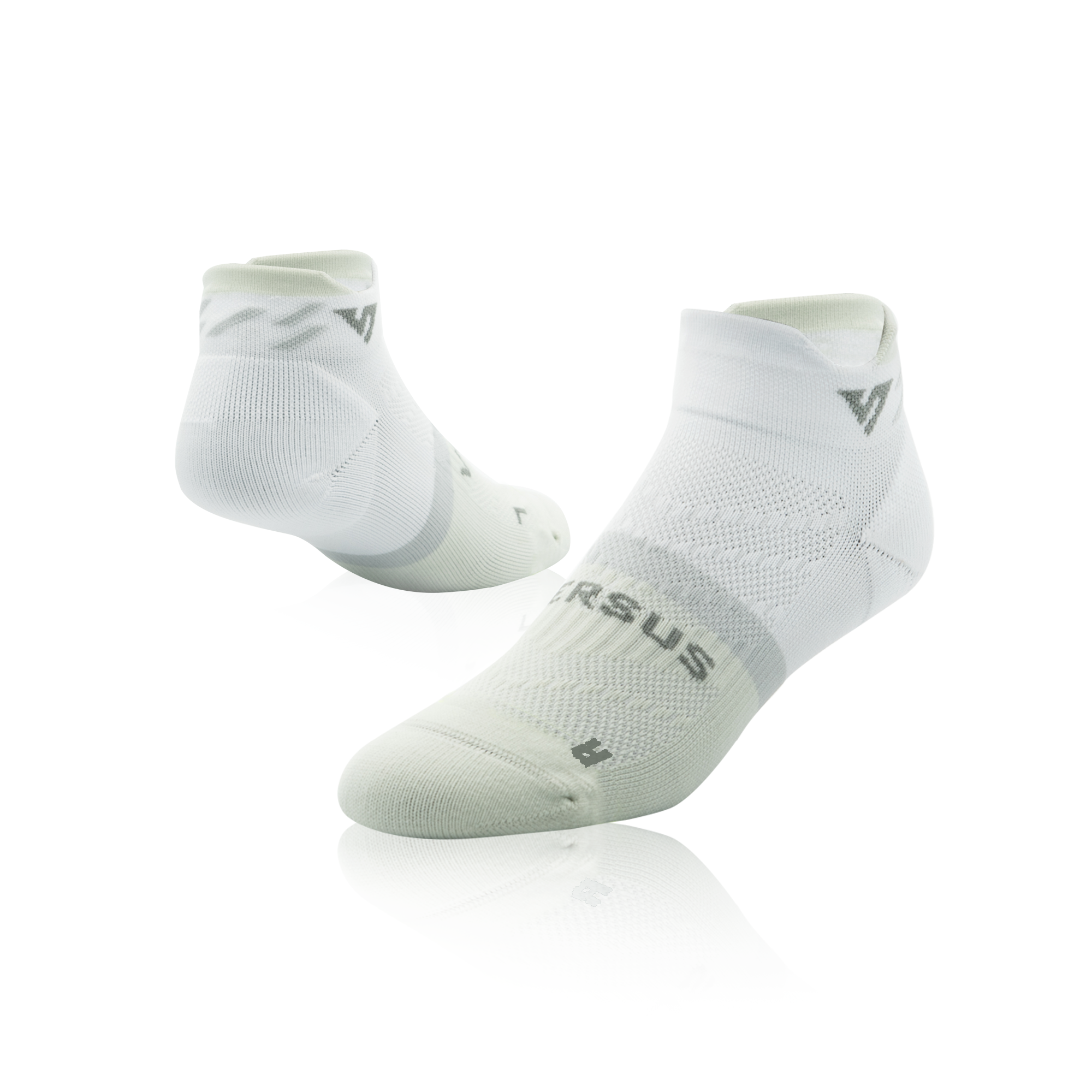 White Glacier Running Ankle Socks